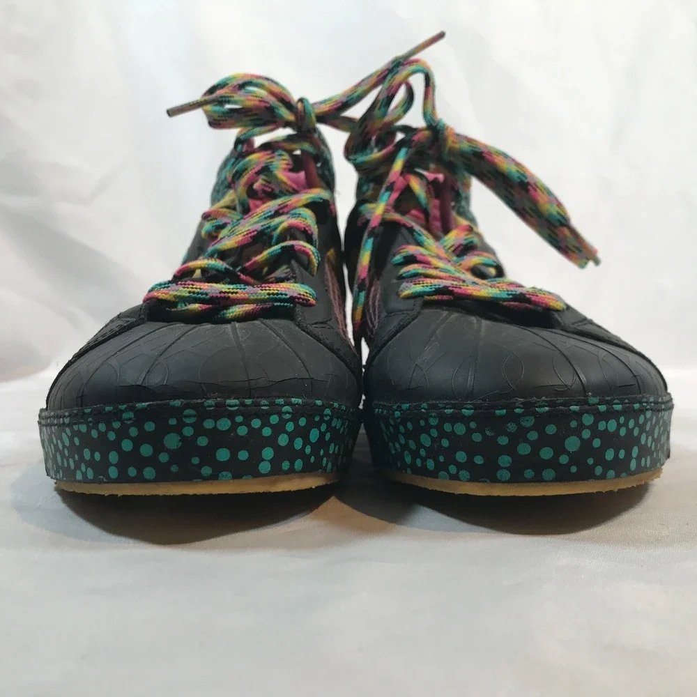 2001 Colorful Pastry Run‎ Fab Boot Shell Toe Sneaker Womens US 10 EU 40.5 UK 8